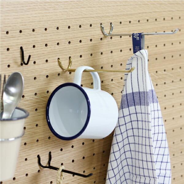 有孔ボード フック 穴あきボード アマブロ amabro ペグバー PEG BAR Black(S) | amabro | 02