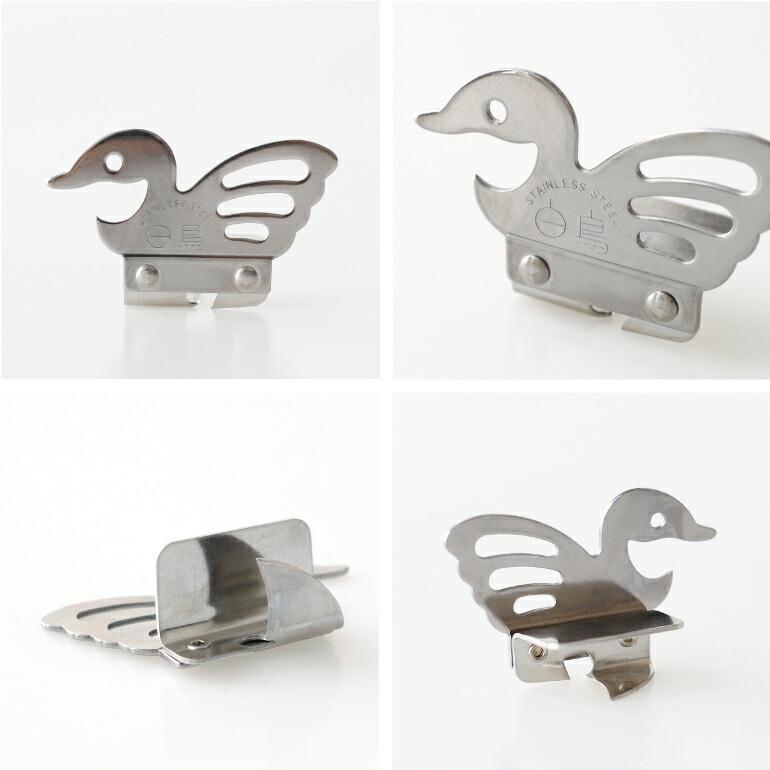 缶切り 栓抜き ステンレス 鳥モチーフ 白鳥 コンパクト かわいい キッチンアイテム 日本製 | ブランド登録なし | 01