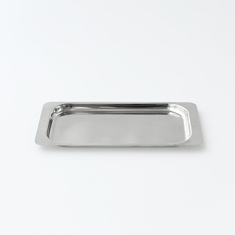 トレイ レクタングル スモール 平皿 プレート 長方形 ステンレス イタリア製 業務用食器 喫茶店 MOTTA モッタ | ブランド登録なし