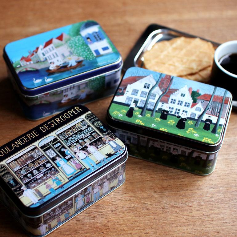 クッキー缶 おしゃれ ギフト ベルギー 王室御用達 JULES DESTROOPER ジュールス デストルーパー ミニ缶 バタークリスプ入り  75g | ブランド登録なし | 01