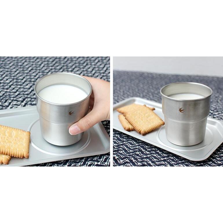 スタッキングカップ シルバー ステンレス 収納袋付 シンプル スタイリッシュ アウトドアツバメ グローカルスタンダードプロダクツ | GLOCAL STANDARD PRODUCTS | 02