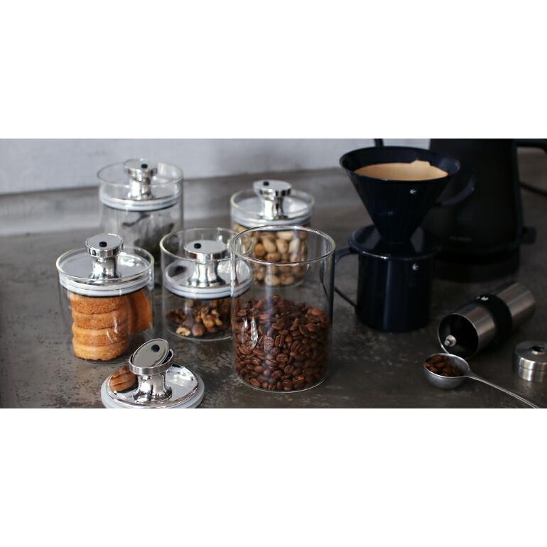 保存容器 キャニスター ガラス 密封 おしゃれ エアリデューサー スリム M | ブランド登録なし | 05