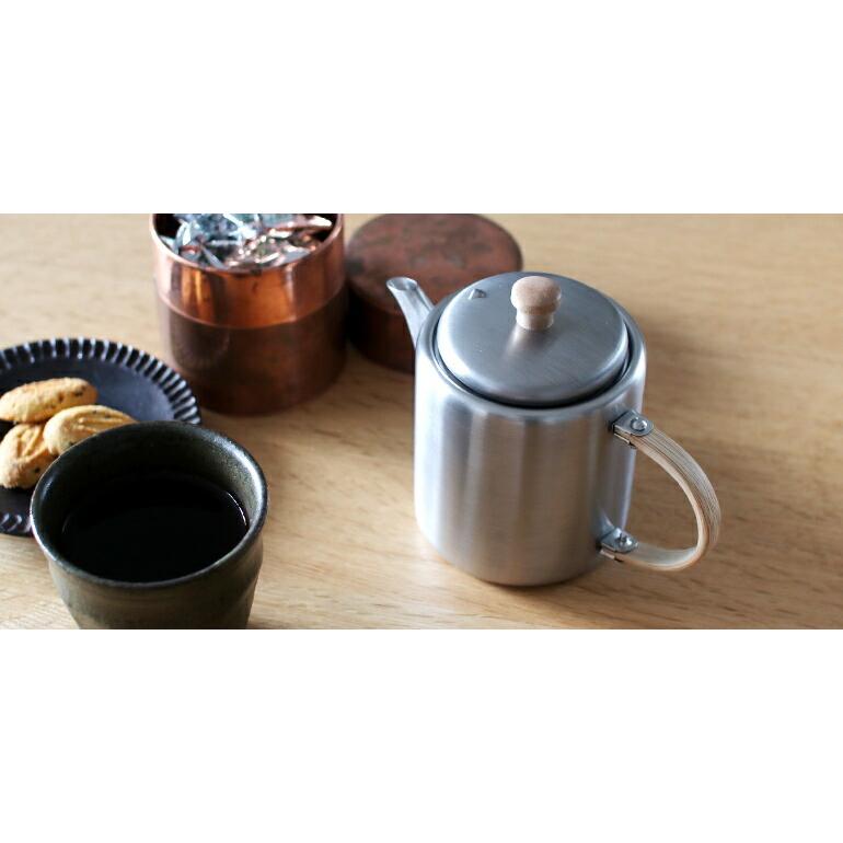 急須 ティーポット ステンレス 小さめ ティータイム ストレートポット 工房アイザワ | 工房アイザワ | 04