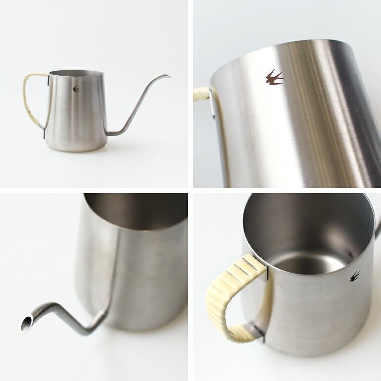 ドリップポット 390ml 1〜4杯分 ステンレス 持ち手ラタン 籐 シンプル スタイリッシュ ツバメ  グローカルスタンダードプロダクツ | GLOCAL STANDARD PRODUCTS | 02