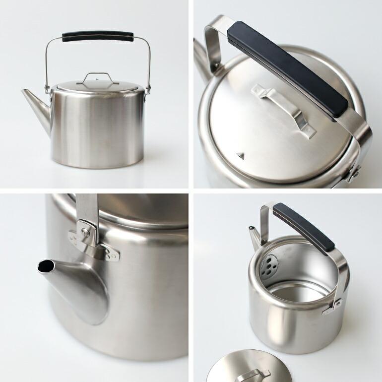 ケトル ポット やかん ストレート おしゃれ ステンレス 2L 日本製 シンプル ブラックピーマン 工房アイザワ | 工房アイザワ | 02