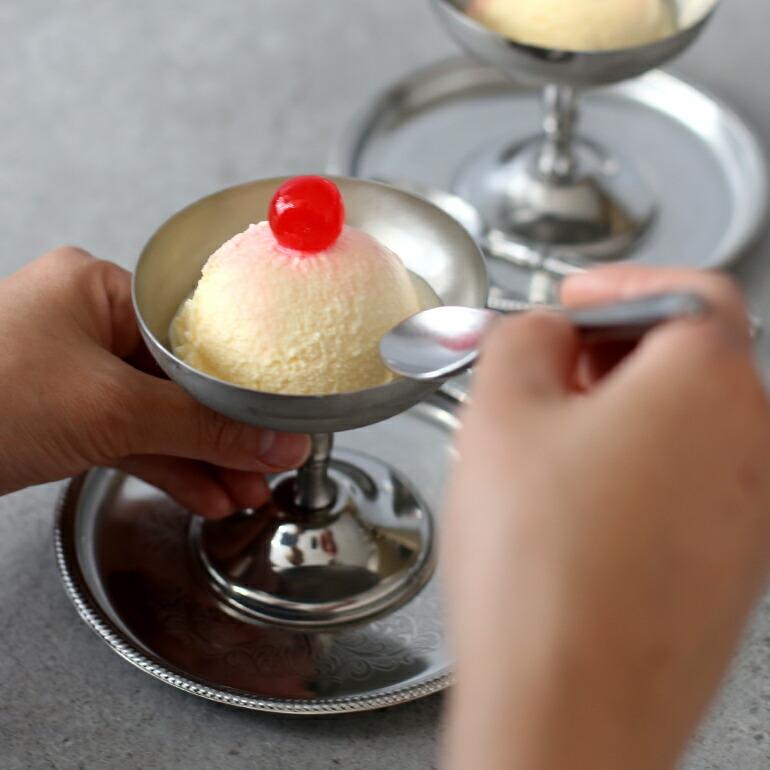 アイスクリーム カップ デザートカップ ステンレス イタリア製 業務用食器 喫茶店 MOTTA モッタ | ブランド登録なし | 01