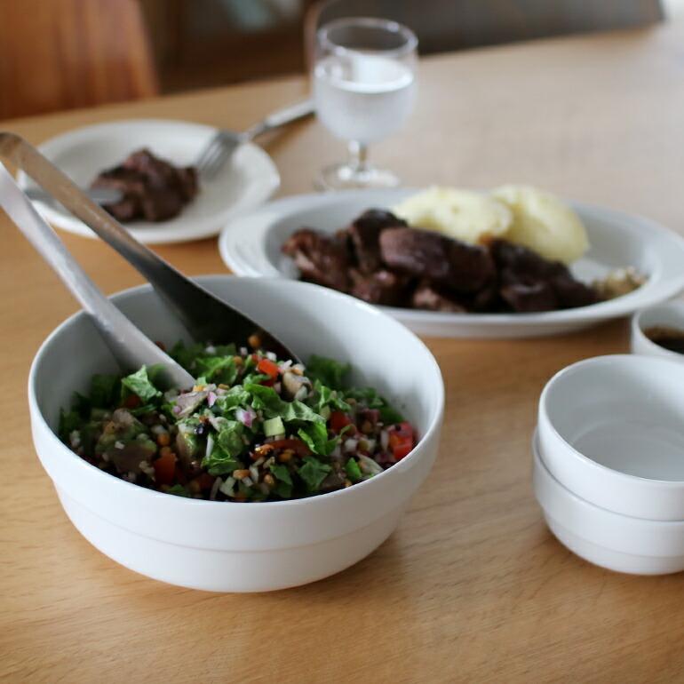 深皿 磁器 ホワイト スタッキング 750ml シンプル イタリア製 業務用食器 サタルニア 食器 ボウル スタックボウル 15 cm | Saturnia | 01