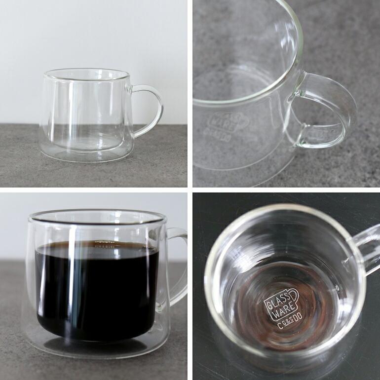 マグカップ ガラス 耐熱 おしゃれ 二重構造 ダブルウォール クラスカ CLASKA ドーのグラスマグ | CLASKA Gallery & Shop ”DO” | 06