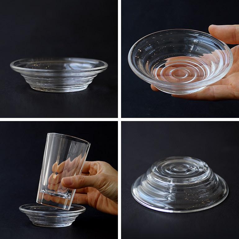 日本酒 コースター 飲み屋 ガラス ギフト 父の日 受け皿 松野屋 酒受皿 | ブランド登録なし | 02