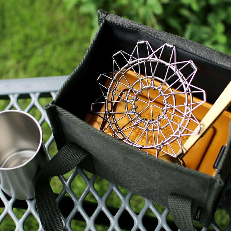 コーヒードリッパー 折りたたみ アウトドア キャンプ ステンレス シルバー キッカーランド KIKKERLAND Collapsible Coffee Dripper | KIKKERLAND | 07