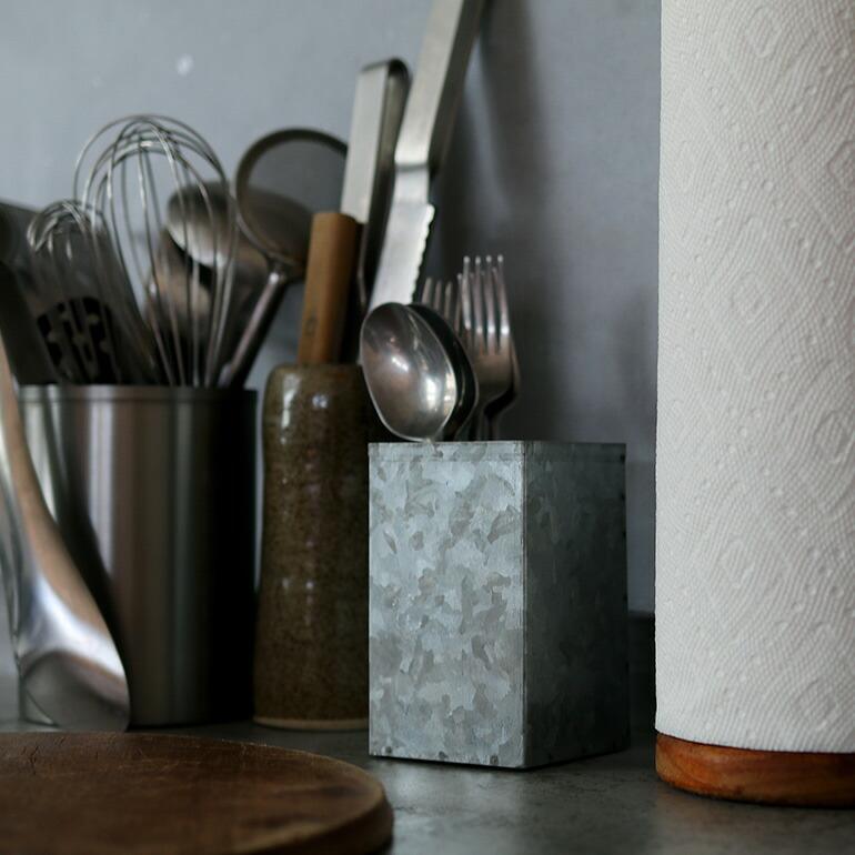 ツールスタンド ペン立て ペンスタンド ブリキ シルバー スチール製 インテリア 整理 収納 ヴィンテージ おしゃれ fog フォグ | fog linen work | 01