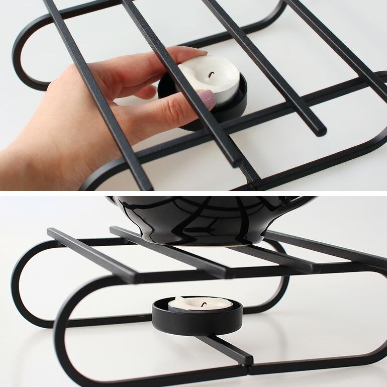 ティーポット 保温 アロマウォーマー 鉄 おしゃれ 北欧 キャンドル CINQ サンク  ポットウォーマー | Cinq | 02