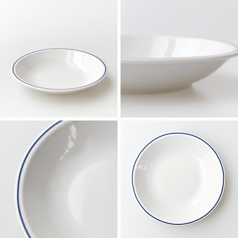 食器 ローマブルーライン パスタボウル 21cm 深皿 磁器 ホワイト シンプル イタリア製 業務用食器 サタルニア Saturnia | Saturnia | 05