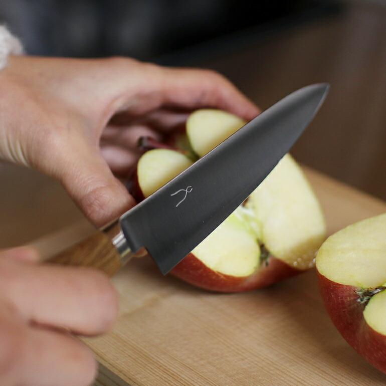 包丁 万能125mm ペティ 家庭用 抗菌 炭化木 新潟県三条市 タダフサ | 中川政七商店 | 04