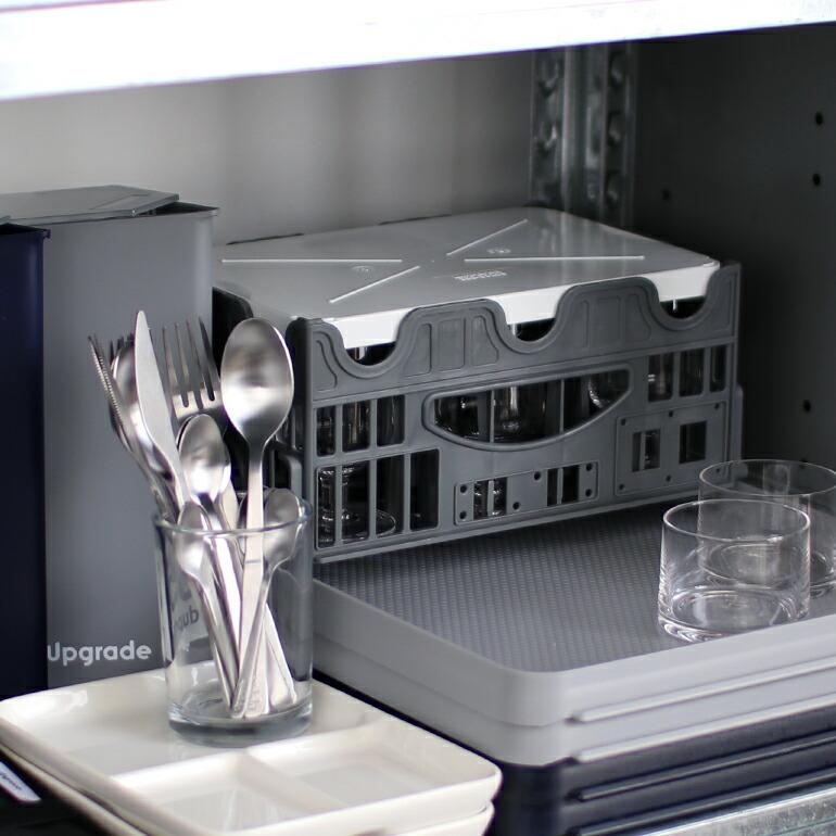 グラス収納 ラック 収納ケース コンテナ トレイ付 8個収納 機内食食器 ドイツ DETAIL ディテール Upgrade GLASS RACK with TRAY | DETAIL | 02
