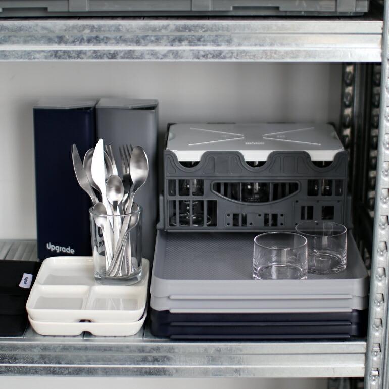 グラス収納 ラック 収納ケース コンテナ トレイ付 8個収納 機内食食器 ドイツ DETAIL ディテール Upgrade GLASS RACK with TRAY | DETAIL | 07