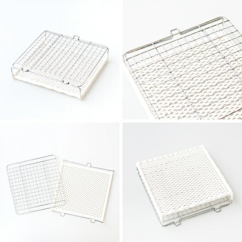 焼網 セラミック トースト 餅 炭火焼感覚 もっちり 遠赤外線 ガスコンロ専用 200mm×200mm | ブランド登録なし | 02