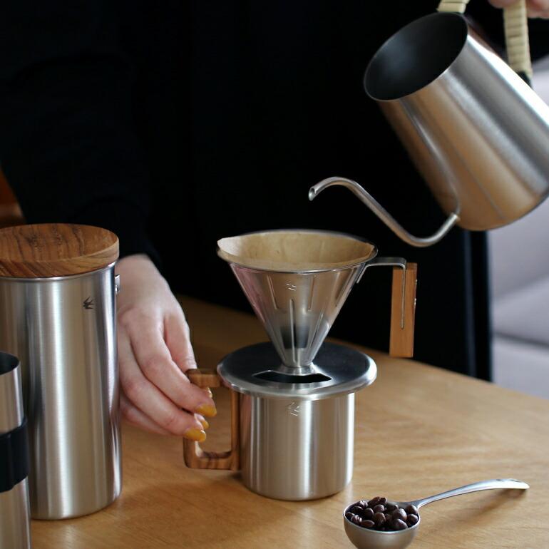 ドリッパー おしゃ れステンレス 1〜2杯用 グローカルスタンダードプロダクツ ツバメ M&W 2.0 SUS | GLOCAL STANDARD PRODUCTS | 04