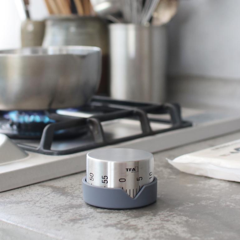 キッチンタイマー アナログ ダイヤル式 最大60分 ステンレス シンプル ドイツ TFA Analogue kitchen timer | TFA Dostmann | 02