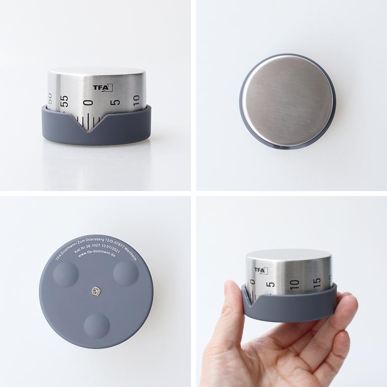 キッチンタイマー アナログ ダイヤル式 最大60分 ステンレス シンプル ドイツ TFA Analogue kitchen timer | TFA Dostmann | 04