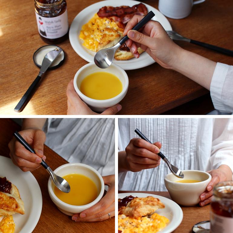 ティースプーン デザートスプーン おしゃれ スプーン 小 柳宗理 黒柄カトラリー | 柳宗理 | 04