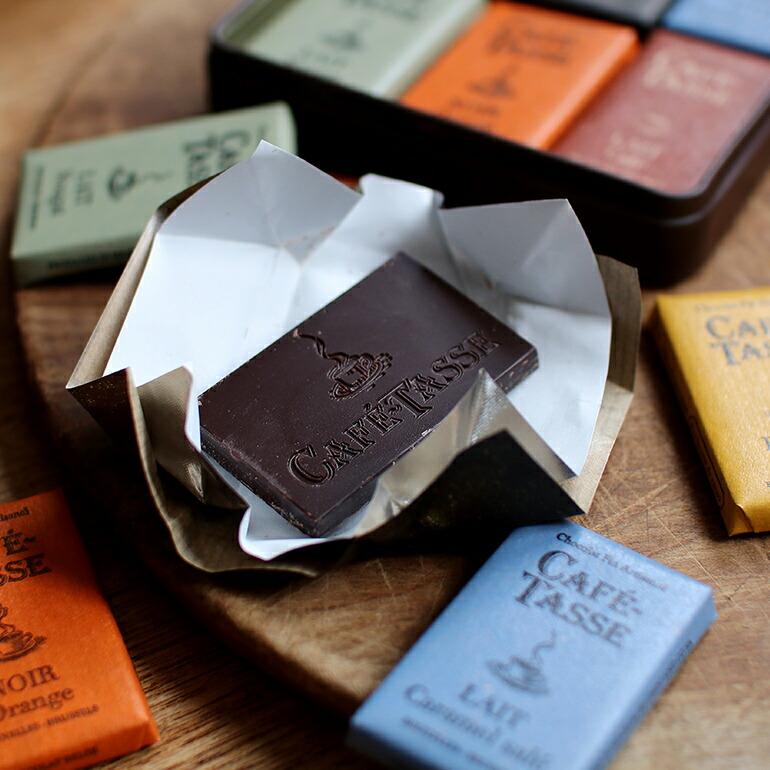 チョコレート フレーバー 詰め合わせ 6種 18枚 コーヒーに合う ベルギー プレゼント 贈り物 輸入菓子 カフェタッセ ミニタブレット アソート クラシック缶 | CAFE-TASSE | 03