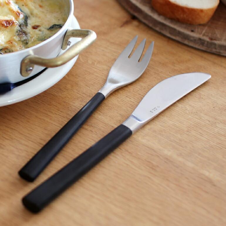 デザートナイフ ナイフ カトラリー おしゃれ ステンレス 柳宗理 黒柄カトラリー | 柳宗理 | 01