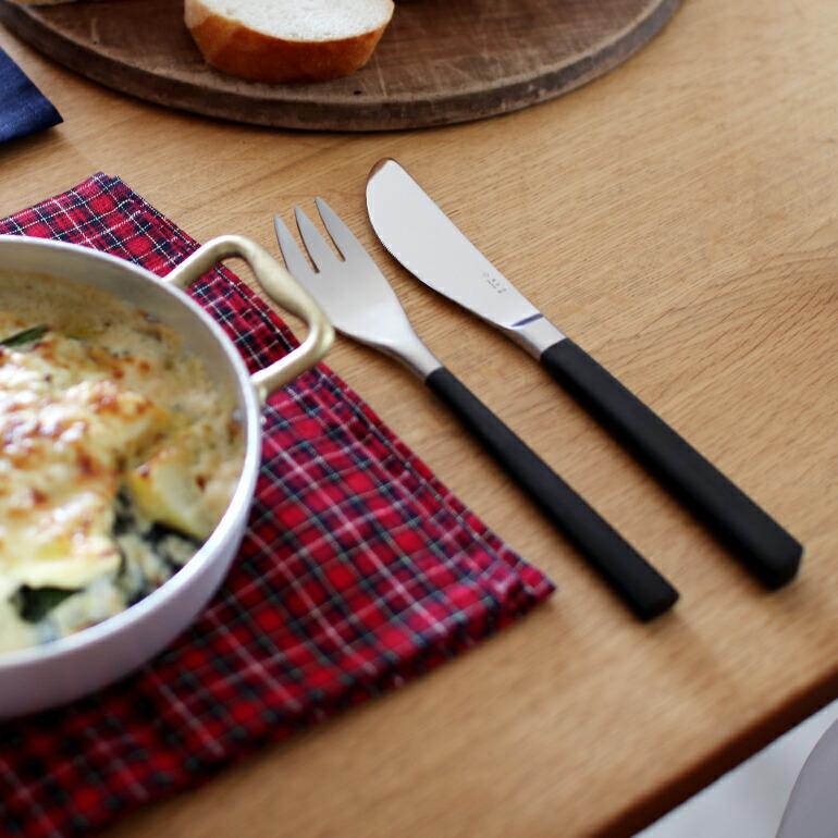 デザートナイフ ナイフ カトラリー おしゃれ ステンレス 柳宗理 黒柄カトラリー | 柳宗理 | 02