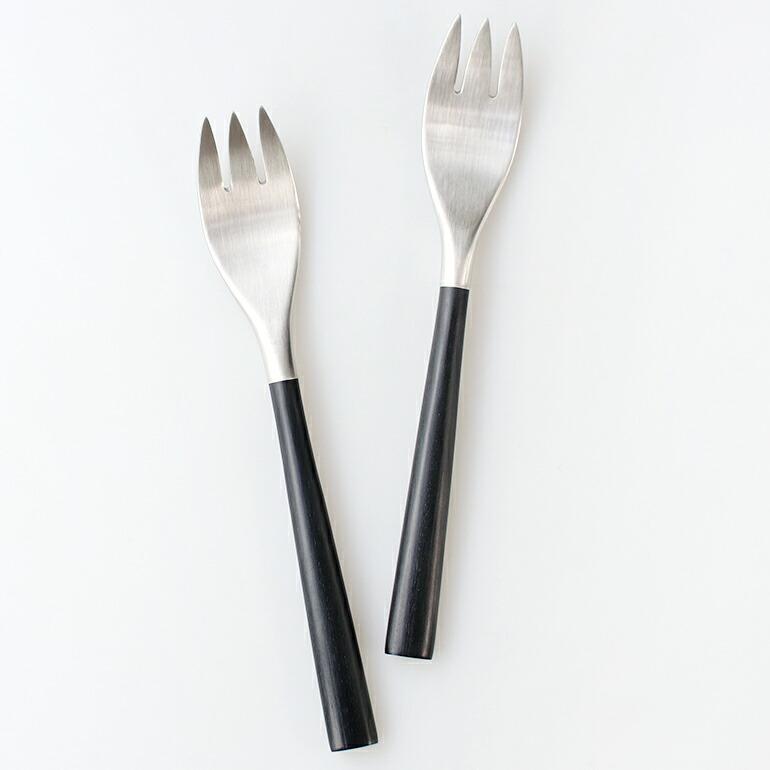 デザートフォーク フォーク カトラリー おしゃれ ステンレス 柳宗理 黒柄カトラリー | 柳宗理