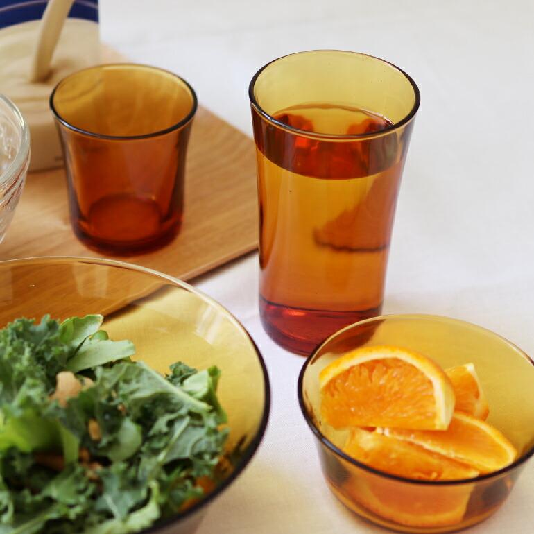 タンブラー ガラス グラス コップ アンバーカラー レトロ 強化ガラス 電子レンジ対応 フランス製 DURALEX デュラレックス アンバー280cc | DURALEX | 03