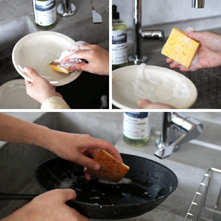 キッチンスポンジ 脱プラスチック ベジタルスクラビングスポンジ ラ・コルベット LA CORVETTE 4個入り |  | 04