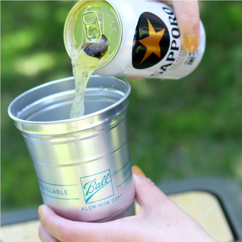 タンブラー アルミカップ 473ml おしゃれ アメリカ アルミ アウトドア Ball ボール Aluminum Drink Cup 16oz | ブランド登録なし | 01
