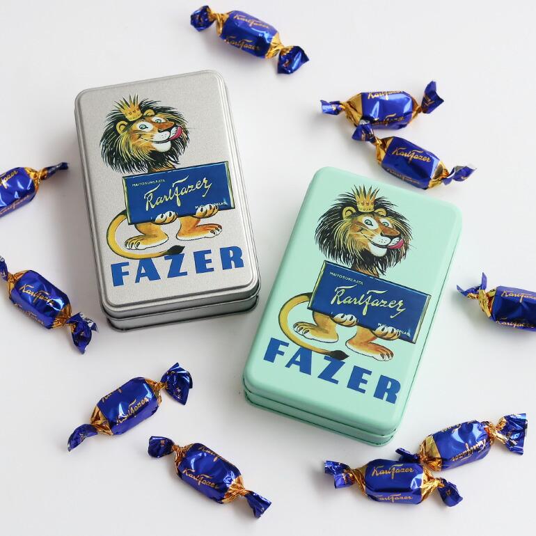 チョコレート菓子 ミルクチョコ 缶入り フィンランド バレンタイン プレゼント 贈り物 輸入菓子 Fazer ファッツェル レトロ缶 ライオン | ブランド登録なし