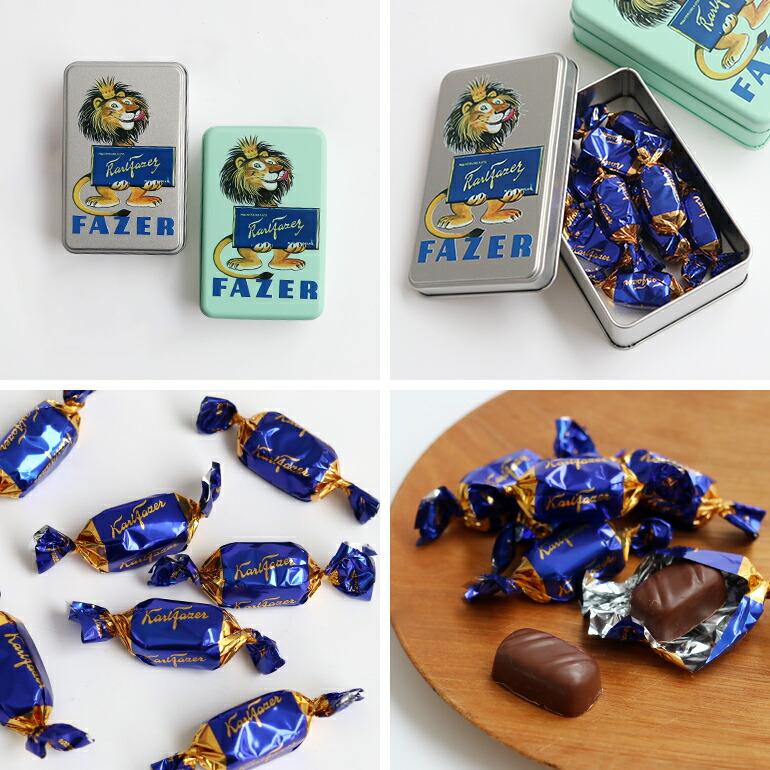 チョコレート菓子 ミルクチョコ 缶入り フィンランド バレンタイン プレゼント 贈り物 輸入菓子 Fazer ファッツェル レトロ缶 ライオン | ブランド登録なし | 04