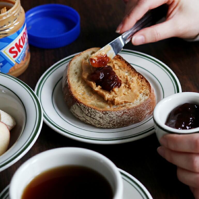 食器 アメリカ 平皿 パン プレート 16cm ダイナー ウェア 業務用 Tuxton タクストン Green Bay Bread Plate ライン 磁器 | ブランド登録なし | 05