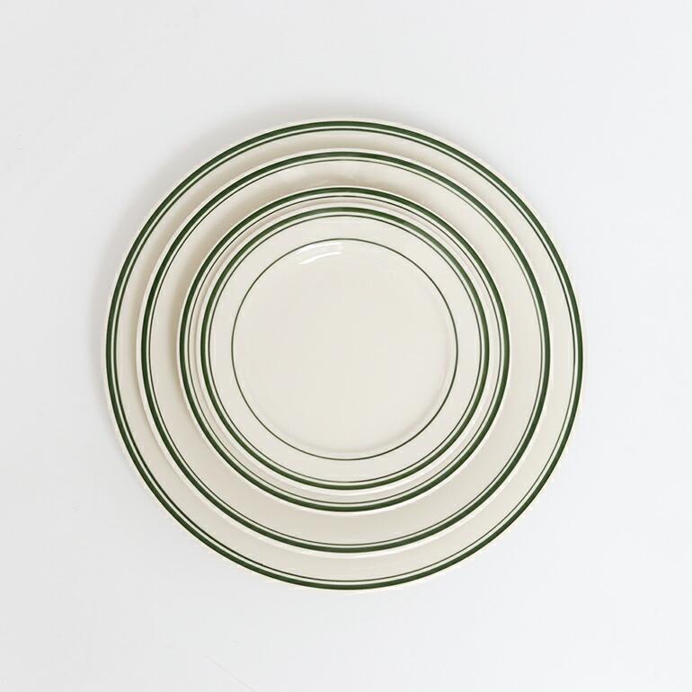 食器 アメリカ 平皿 ディナー プレート 27cm ダイナー ウェア 業務用 Tuxton タクストン Green Bay Dinner Plate ライン 磁器 | ブランド登録なし | 03