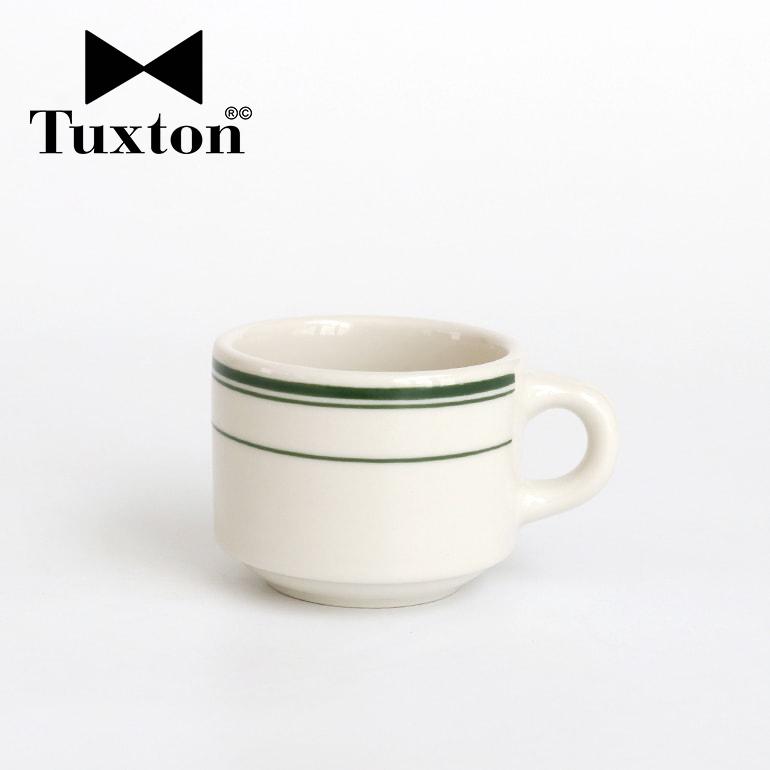 食器 アメリカ マグカップ スタッキング 200ml ダイナー ウェア 業務用 Tuxton タクストン Green Bay Stackable Cup ライン 磁器 | ブランド登録なし