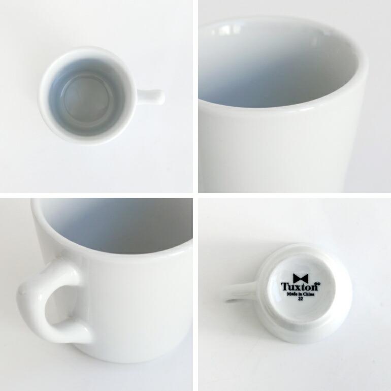 食器 アメリカ マグカップ  220ml ダイナー ウェア 業務用 Tuxton タクストン White Plain Mug ホワイト 磁器 電子レンジ対応 | ブランド登録なし | 01