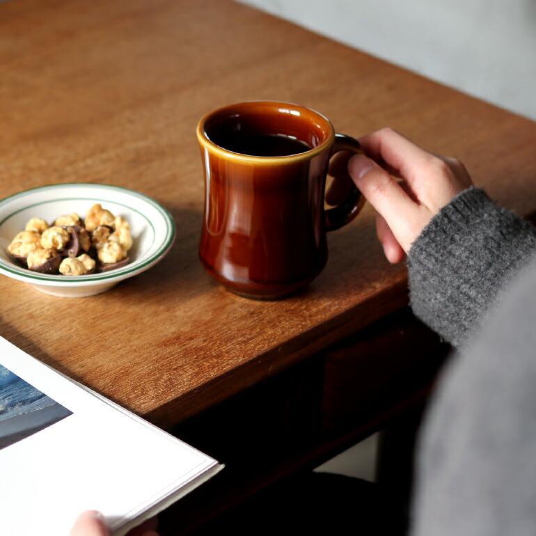 食器 アメリカ マグ カップ 260ml ブラウン ダイナー ウェア 業務用 Tuxton タクストン Dark Caramel Diner Mug 磁器 | ブランド登録なし | 04