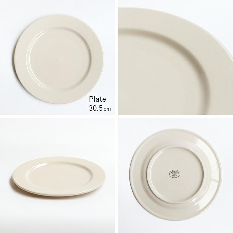 食器 アメリカ 平皿 プレート 30.5cm ダイナー ウェア 業務用 Libbey リビー プリンセスホワイト 陶器 オフホワイト | ブランド登録なし | 01