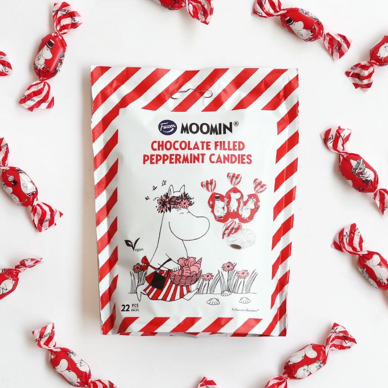 ムーミン チョコミント キャンディー 飴 チョコレート バレンタイン プレゼント  Fazer ファッツェル ムーミン×マリアンヌキャンディ | ブランド登録なし