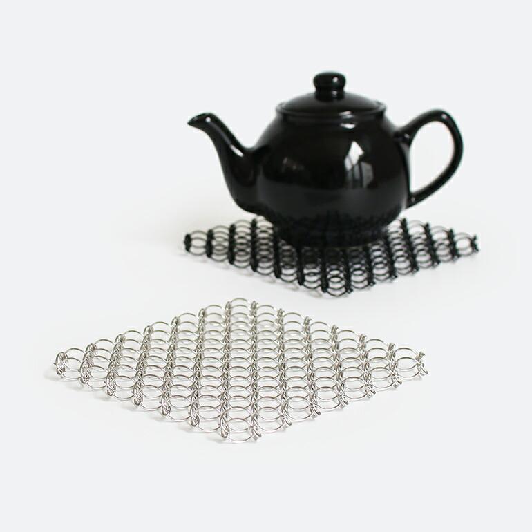 鍋敷き おしゃれ ワイヤー 網目 ステンレス ポットマット コンパクト CINQ サンク ワイヤー鍋敷き | Cinq