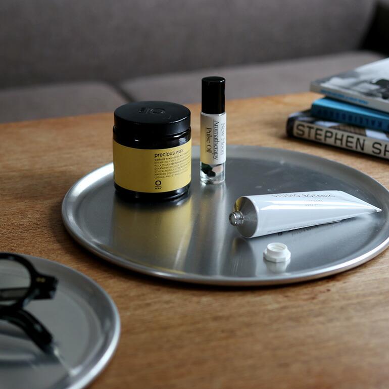 トレイ アルミ 円形 シンプル シルバー PUEBCO プエブコ ALUMINIUM ROUND TRAY Φ10" 25cm  食器 お盆 アクセサリー ディスプレイ | PUEBCO | 05