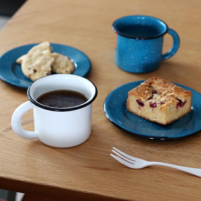 琺瑯 ホーロー マグカップ 340ml メキシコ おしゃれ ターコイズ
