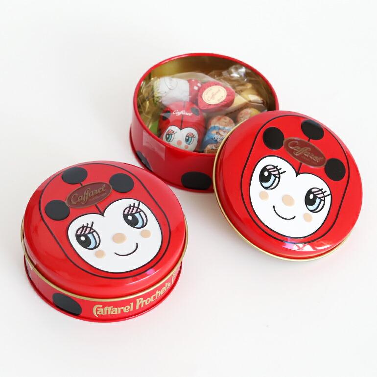 チョコレート ギフト てんとう虫 チョコレート缶 イタリア ジャンデゥーヤ Caffarel カファレル チョコラティーノ 6粒入り | カファレル | 02