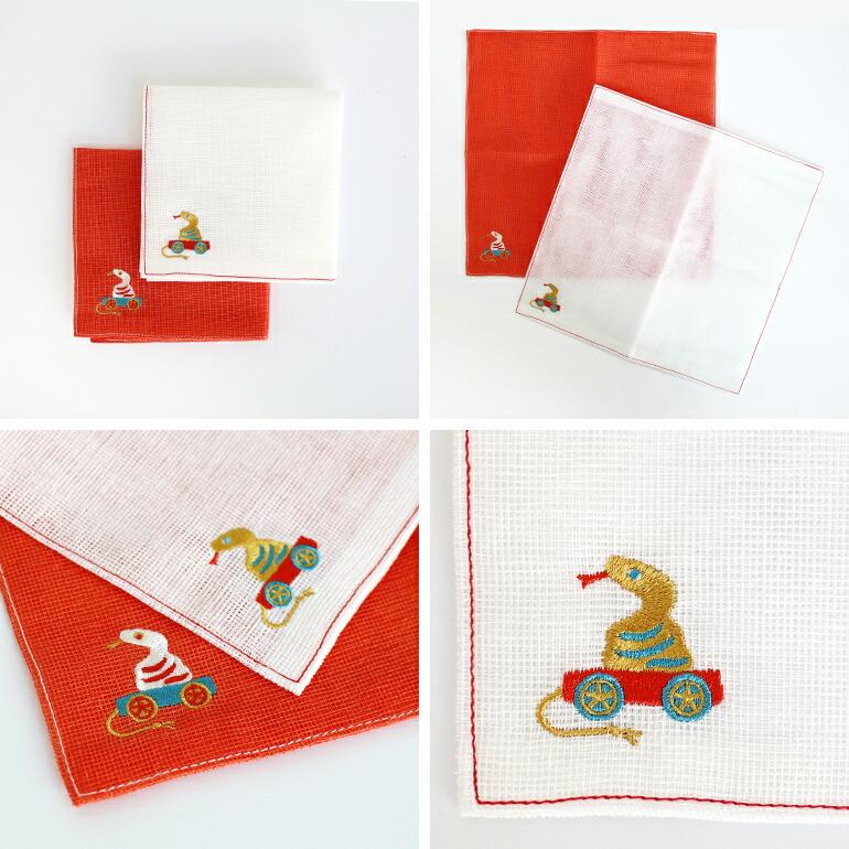 かやふきん 蚊帳ふきん 台拭き 食器拭き 奈良 中川政七商店 干支ふきん 巳 ヘビ 2025年 正月 布巾 吸水性 ギフト | 中川政七商店 | 04