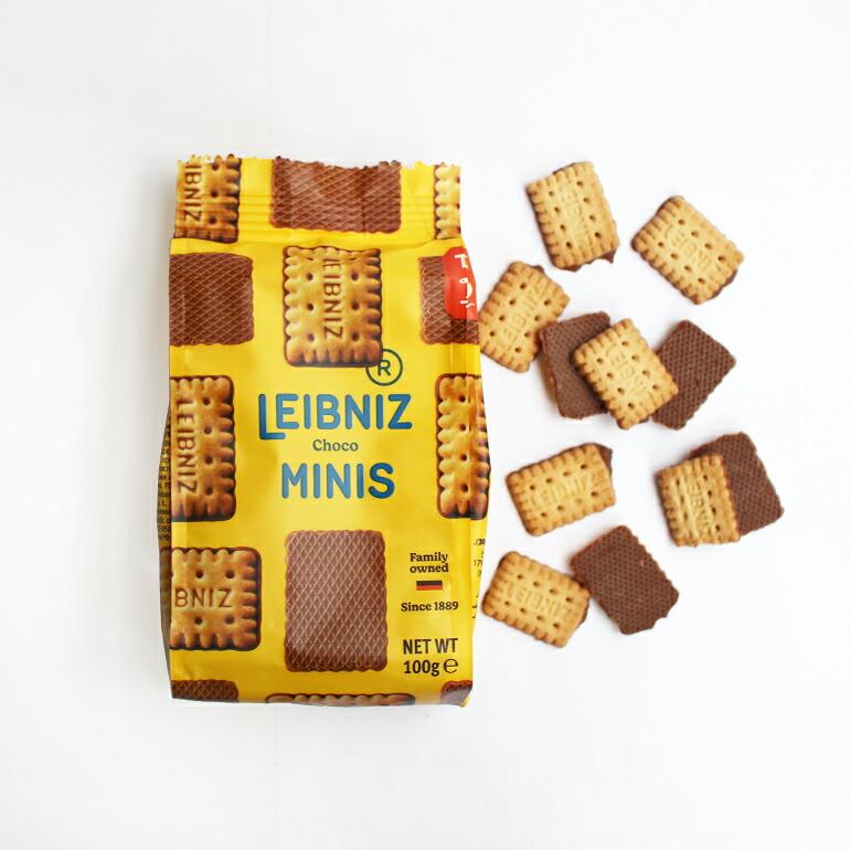 チョコビスケット ギフト ドイツ おしゃれ BAHLSEN バールセン ライプニッツ ミニーズチョコ 100g | Bahlsen
