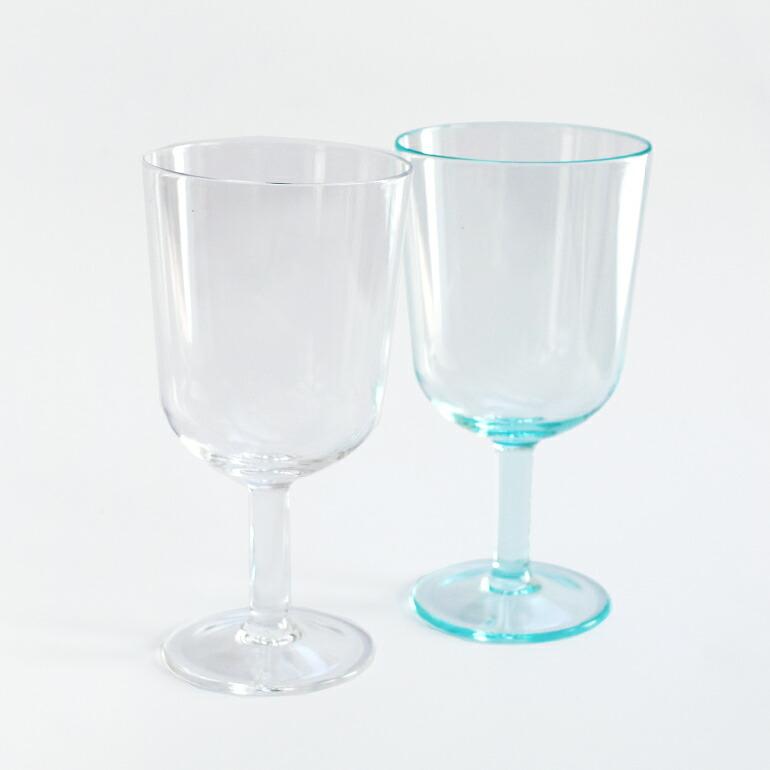 ワイングラス 樹脂 プラスチック 470ml シンプル 食洗機 アメリカ ABODE アボード クリア ブルー | ブルー