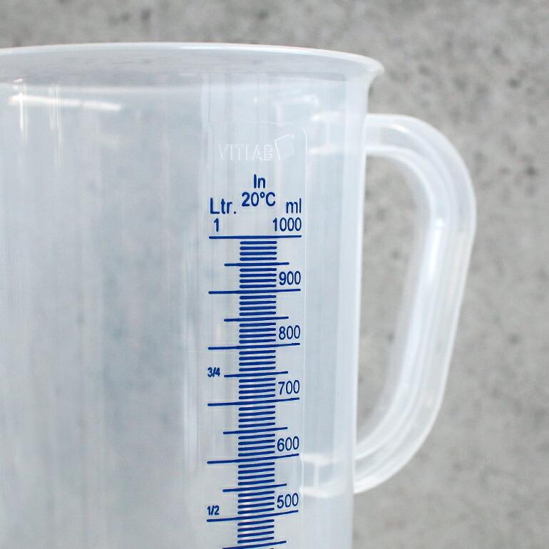 計量カップ メジャーカップ 1000ml 1L 耐熱 ドイツ おしゃれ VITLAB ビットラボ 取っ手付き コーヒーサーバー アウトドア | ブランド登録なし | 02