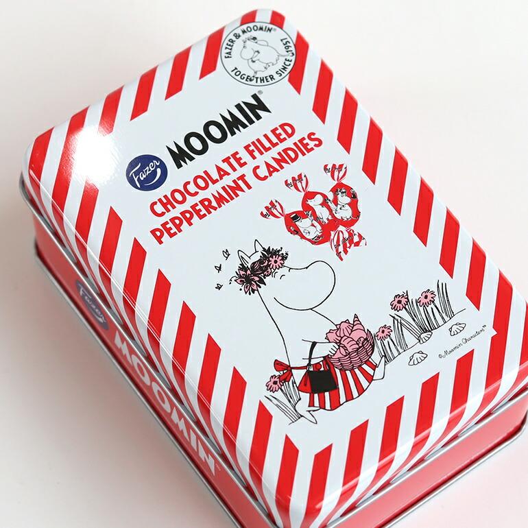 ムーミン チョコミント キャンディー 飴 チョコレート ギフト缶 バレンタイン プレゼント Fazer ファッツェル ムーミンマリアンヌ缶 ペパーミント | ブランド登録なし | 01